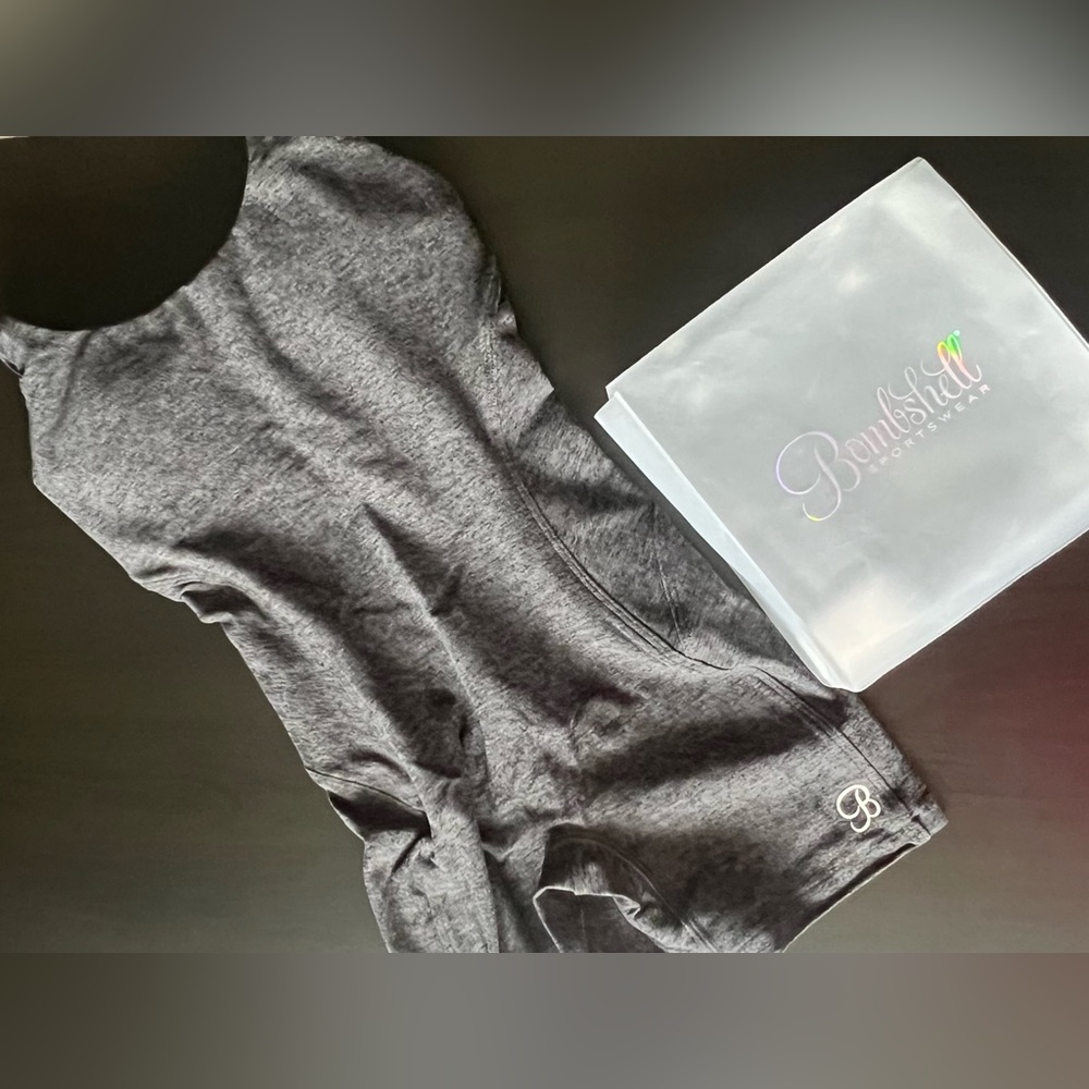 Form Bodysuit Shorts - Bombshell sportswear - Color charcoal